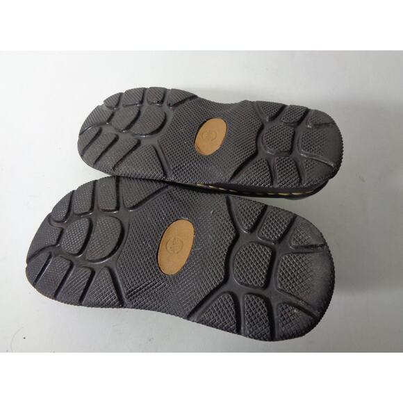 DOUBLE H Kids 11.5M Green Ostrich Print Leather Slip On Western Style Clog Shoe - Picture 7 of 7